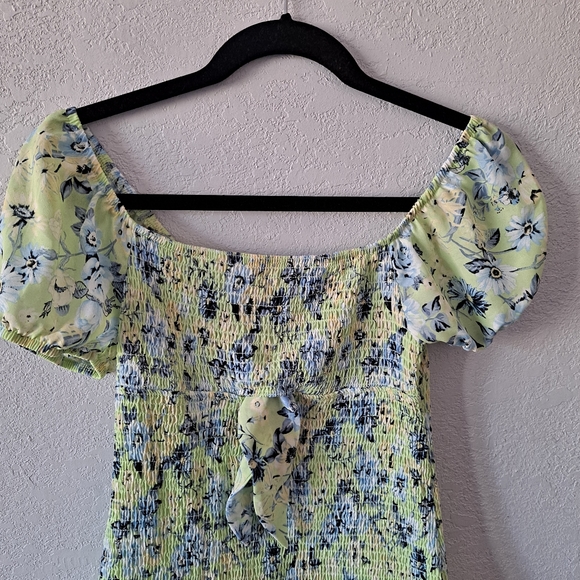 Madden NYC Smocked Cut-Out Dress - Picture 2 of 8